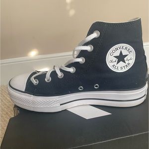 Black and White Converse- Size 8 Womens
